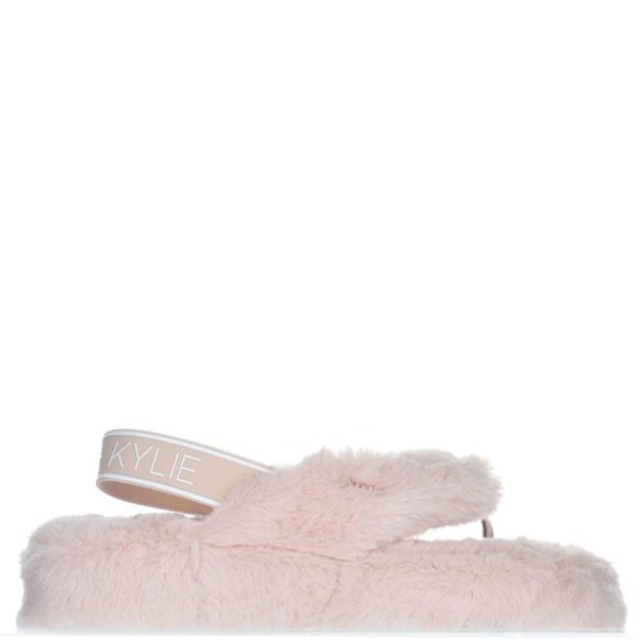 Kendall and Kylie (Jenner) Women's Faux Fur Slippers , Shayenne - Picture 3 of 3